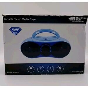 HAMILTON BUHL Boombox CD/FM Media Player w Bluetooth Receiver, HB100BT2 Open Box
